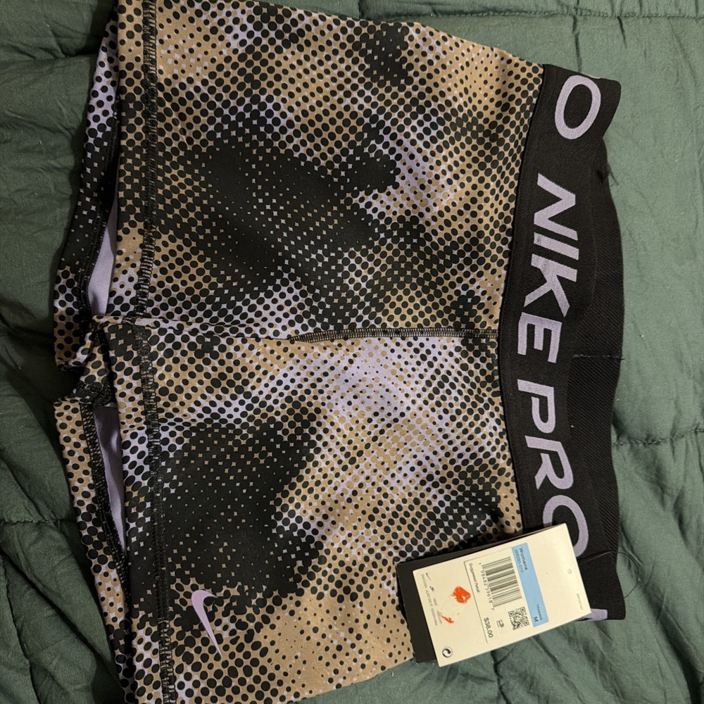 Nike Women's Pro 365 3" Compression Spot Shorts Size M 3" Inseam IB8260 010